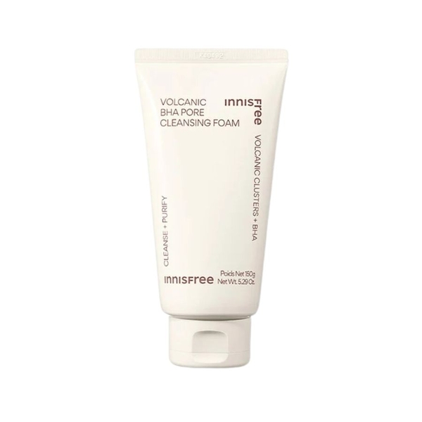 Sữa Rửa Mặt Innisfree Kiểm Soát Nhờn Tro Núi Lửa Volcanic BHA Pore Cleansing Foam 150g (Mẫu Mới)