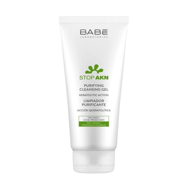 Sữa Rửa Mặt Cho Da Dầu Mụn Babe Stop AKN Purifying Cleansing Gel