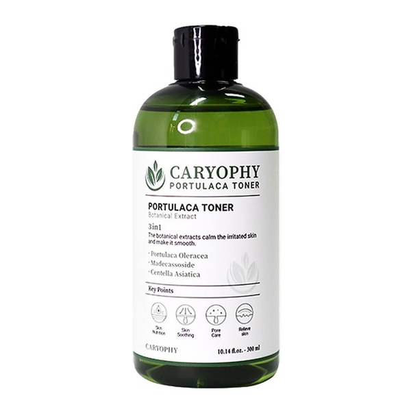 Nước Hoa Hồng Caryophy Ngừa Mụn Kiềm Dầu Giảm Thâm Portulaca Toner 300ml