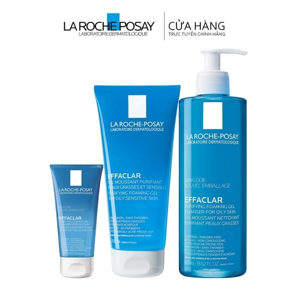 Sữa Rửa Mặt La Roche-Posay Cho Da Dầu, Nhạy Cảm Effaclar Gel Moussant Purifiant (Nhập Khẩu)