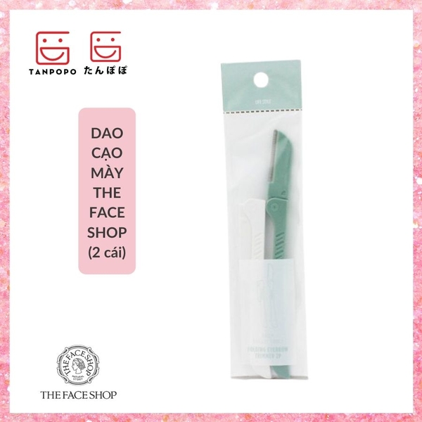 Dao Cạo Mày The Face Shop Folding Eyebrow Trimmer 2P (Dạng Thẳng)