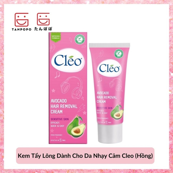 Kem Tẩy Lông Dành Cho Da Nhạy Cảm Cleo (Hồng)