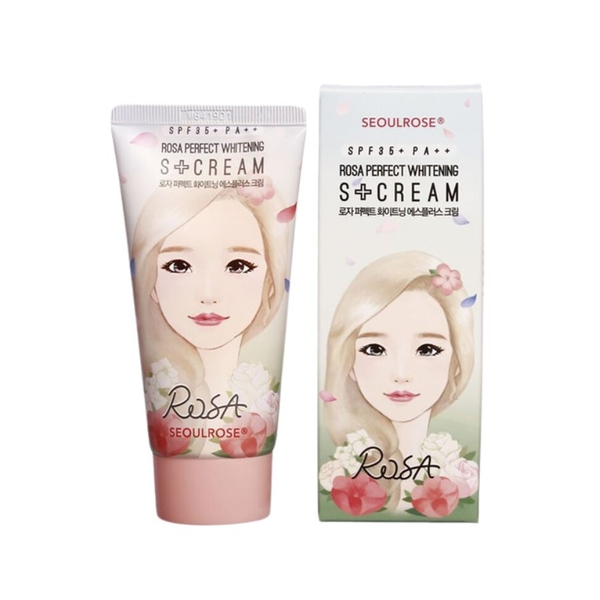 Kem Dưỡng Sáng Da, Chống Nắng Rosa Perfect Whitening S+ Cream SPF35