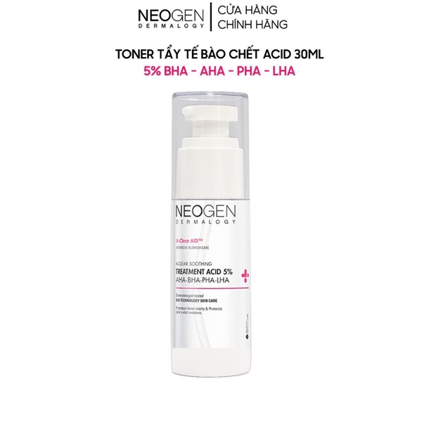 Toner Tẩy Tế Bào Chết Neogen PHA - AHA - LHA - BHA Dermalogy Treatment Acid 5%