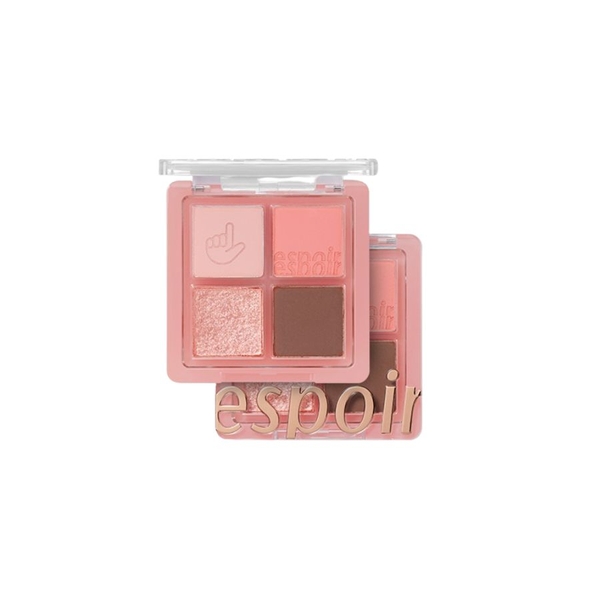 Phấn Mắt 4 Ô Espoir Real Eye Handy Palette - Light Peach