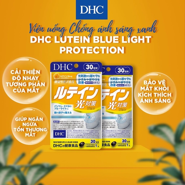 Viên Uống DHC Bổ Mắt Chống Ánh Sáng Xanh Lutein Blue Light Protection 30 Ngày