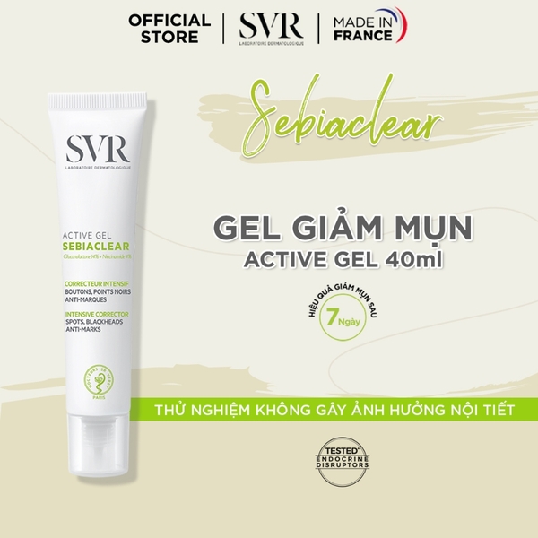 Gel Dưỡng SVR Giảm Mụn & Loại Bỏ Dầu Nhờn Sebiaclear Active Gel (Nhập Khẩu)
