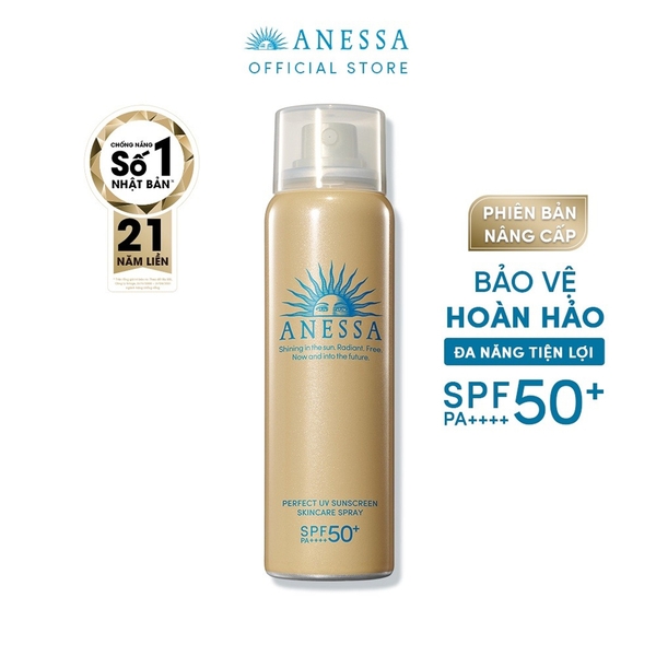 Xịt Chống Nắng Anessa Perfect UV Sunscreen Skincare Spray N 60g (Mẫu Mới)