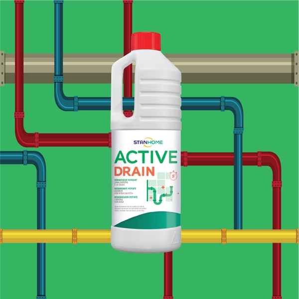 Dung dịch thông tắc đường ống Stanhome Active Drain 1000ml | Stanhome ...