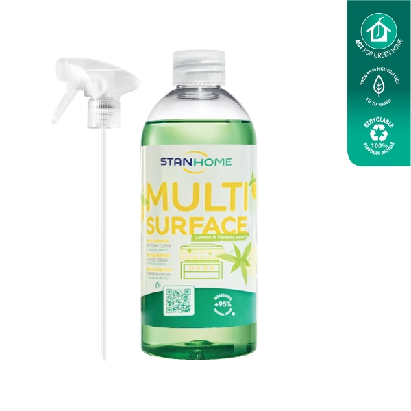 ịt làm sạcXịt làm sạch bếp đa năng nguyên liệu từ tự nhiên hương chanh cỏ Stanhome Multi Surface Lemon & Verbena Scent