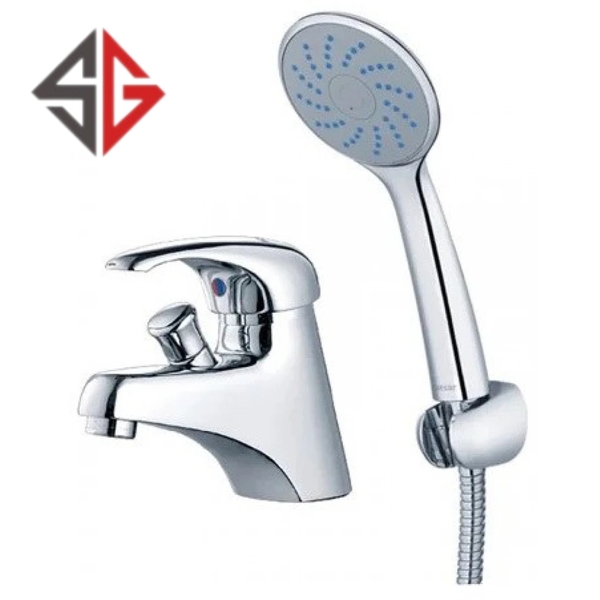 voi-nong-lanh-lavabo-caesar-b136c-ket-hop-tay-sen