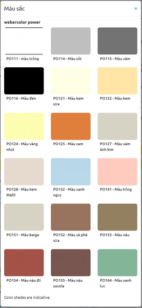 Keo Chà Ron WEBERCOLOR POWER - Showroom Sàn Gạch