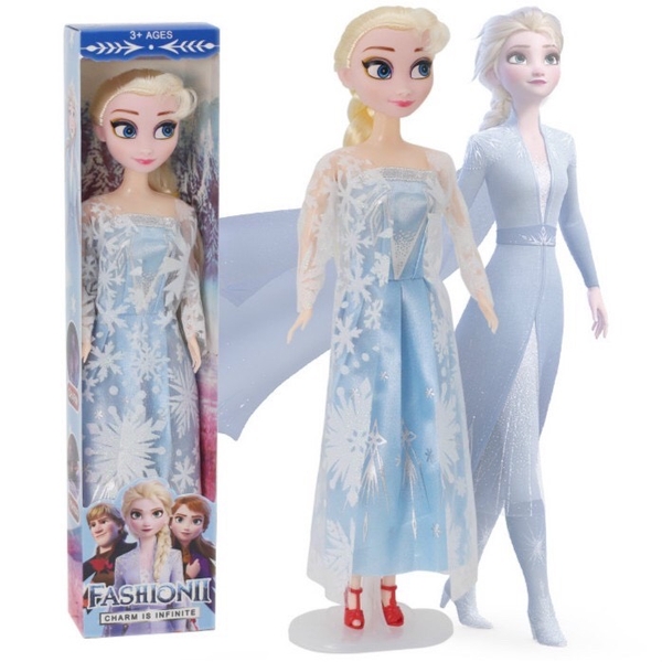 Búp bê công chúa Elsa Frozen váy xanh (cao 35 cm)