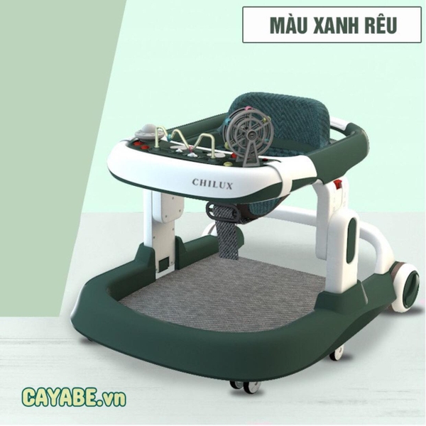 XE TẬP ĐI CHỮ U GẤP GỌN CHILUX WALK S CHO BÉ – MÀU XANH LÁ