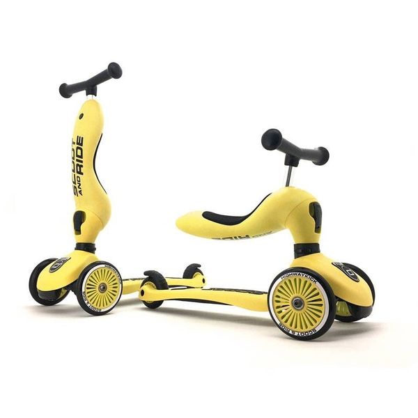 Xe scooter trẻ em Scoot and Ride Highwaykick 1 cho bé (màu vàng - Lemon)
