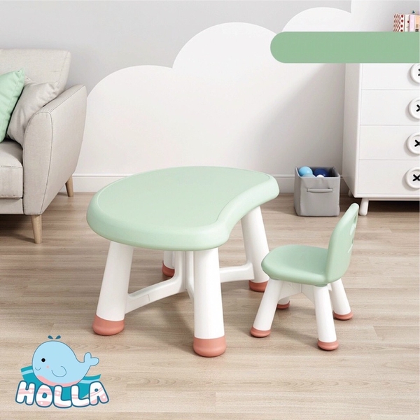 Bộ bàn ghế ăn nhựa CAYABE Holla cho bé ngồi học và chơi hình nấm