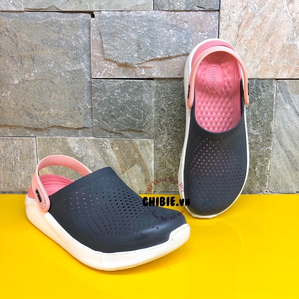 Giày Crocs LiteRide màu Xanh Đen đế Cam