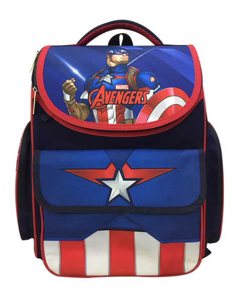 Cặp chống gù học sinh Bebé Marvel - Smart Kid Chiến binh Captain America dũng cảm