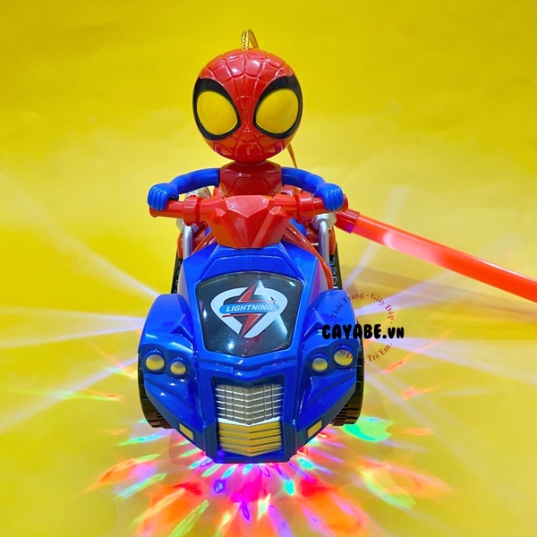 Đồ chơi có đèn pin cho bé Spiderman biến hình