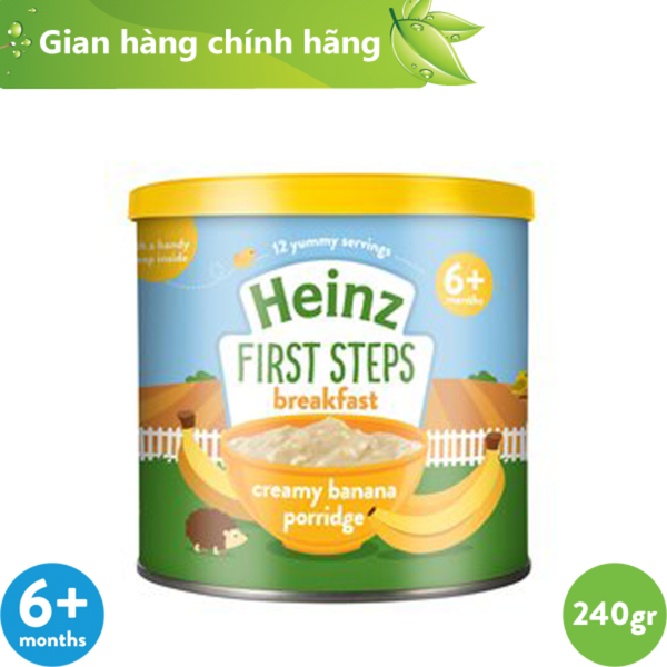 Bột Ăn Dặm Vị Cháo Kem Chuối HEINZ cho bé 240g (Date: 01.01.22)