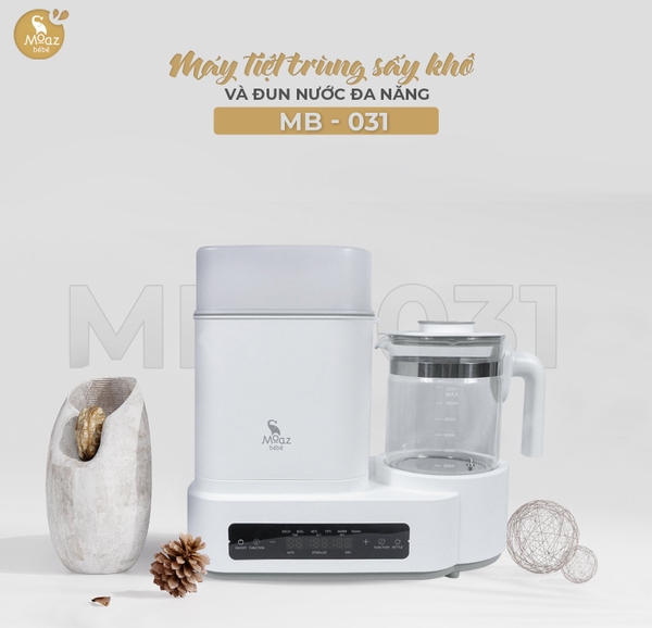 MÁY TIỆT TRÙNG SẤY KHÔ VÀ ĐUN NƯỚC PHA SỮA ĐA NĂNG MOAZ BÉBÉ CHO BÉ MB – 031