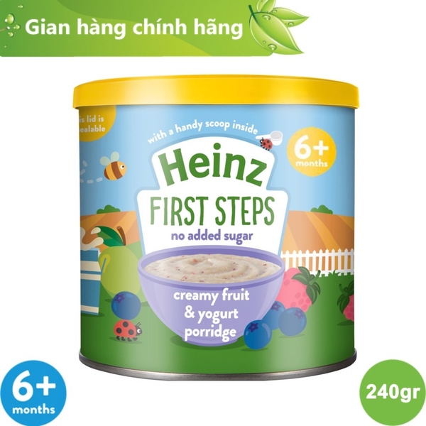 Bột Ăn Dặm Sữa Chua Trái Cây Heinz cho bé 240g (Date:02.12.21)