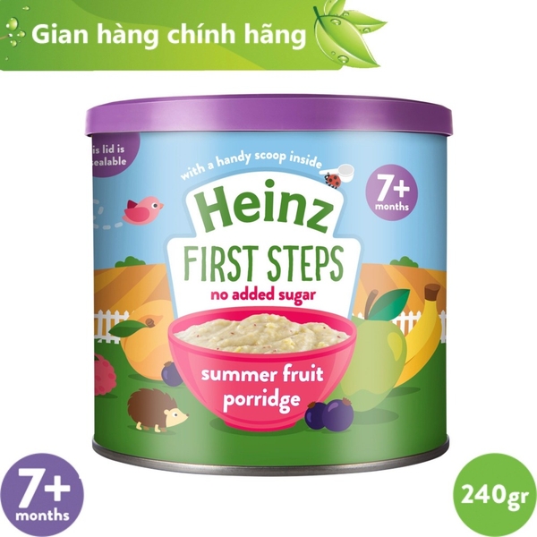 Bột Ăn Dặm Vị Trái Cây Mùa Hè HEINZ cho bé 240g (Date: 14.12.21)