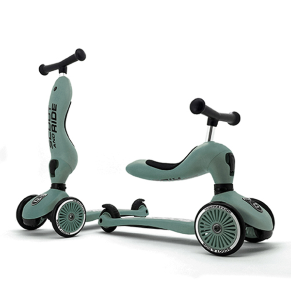 Xe scooter trẻ em Scoot and Ride Highwaykick 1 cho bé (màu xanh - Steel)