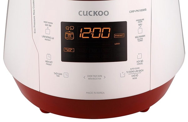 Nồi cơm áp suất điện tử Cuckoo CRP-PK1000S - 1.8 Lít - Hàng Chính Hãng