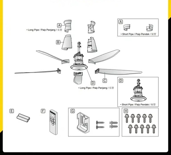 Quạt trần Panasonic F-60FEN