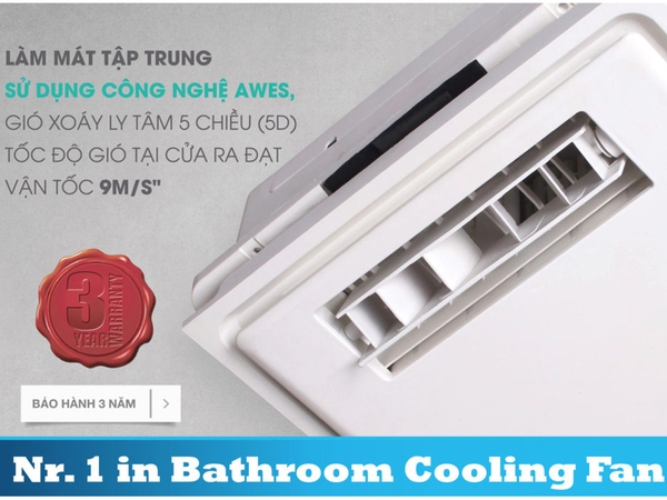 Quạt mát âm trần điều khiển từ xa H10R