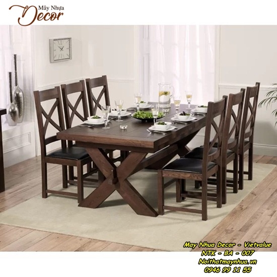 Bộ bàn ăn nhập khẩu cao cấp 007