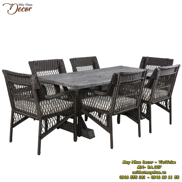Bộ Bàn Ăn Bể Bơi MN-BA.007