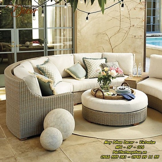 Sofa mây nhựa 026