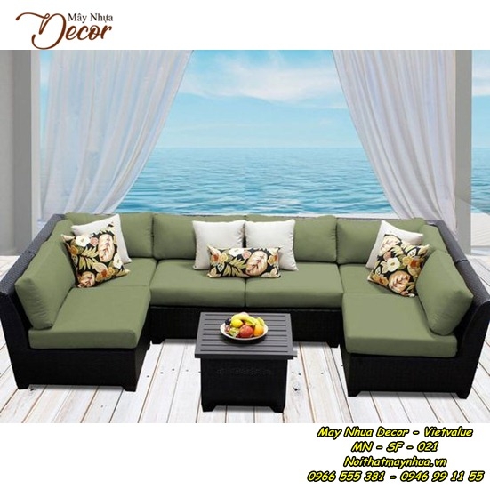 Sofa mây nhựa 021