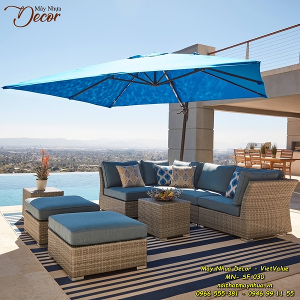 Sofa Mây Nhựa Cao Cấp MN-SF.030