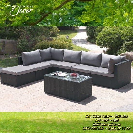 Sofa mây nhựa 025