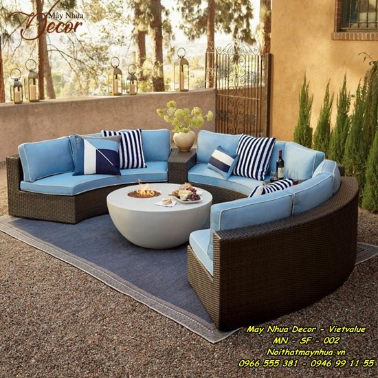 Sofa mây nhựa 002