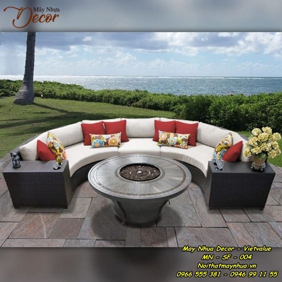 Sofa mây nhựa 004