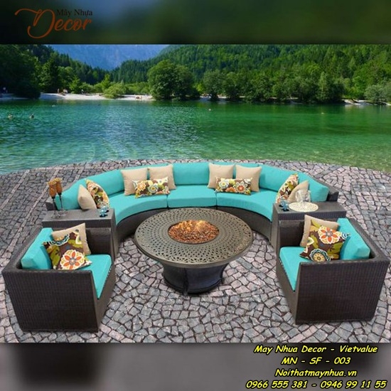 Sofa mây nhựa 003
