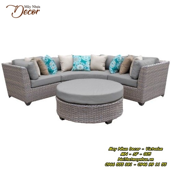 Sofa mây nhựa 005