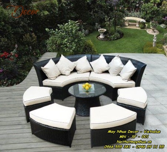 Sofa mây nhựa 001