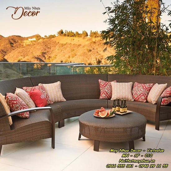 Sofa mây nhựa 010