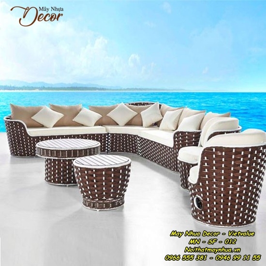 Sofa mây nhựa 012