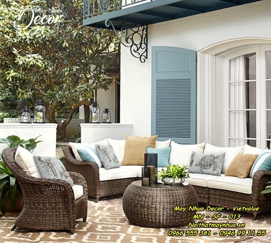 Sofa mây nhựa 013