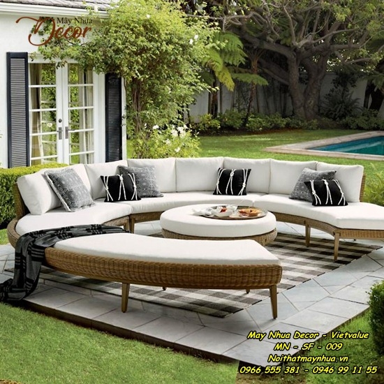 Sofa mây nhựa 009