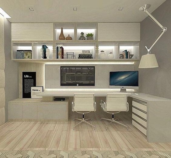 MẪU NỘI THẤT PHÒNG LÀM VIỆC 012
