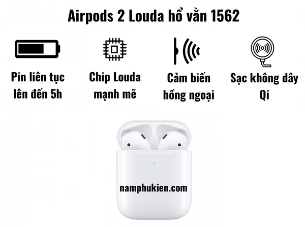 Tai nghe Airpods 2 hổ vằn 1562M