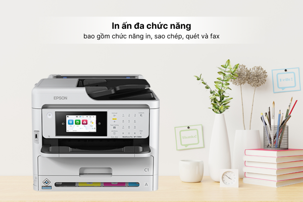 Máy In Phun Màu Đa Chức Năng Siêu Tốc Epson Workforce WF-F887F