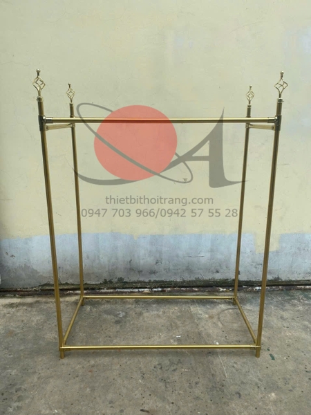 Kệ Inox Đôi Màu Vàng Gold Thiết bị thời trang Quang Anh